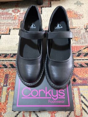 Corkys Black Mary Jane Shoes for Women